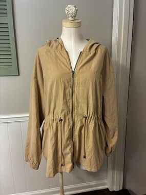 LuLaRoe Jackie Hooded Utility Jacket in Casual Khaki